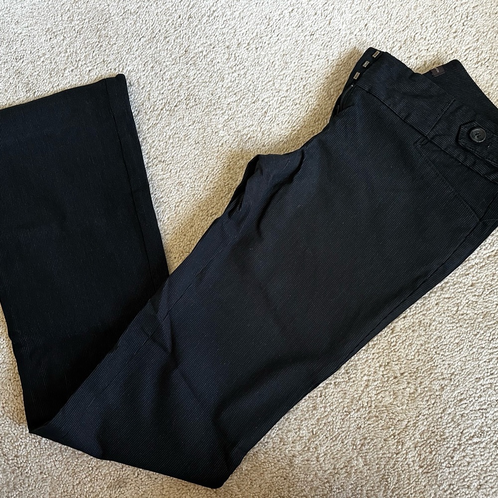 The Limited Black Pin Striped Slacks Extra Stretch